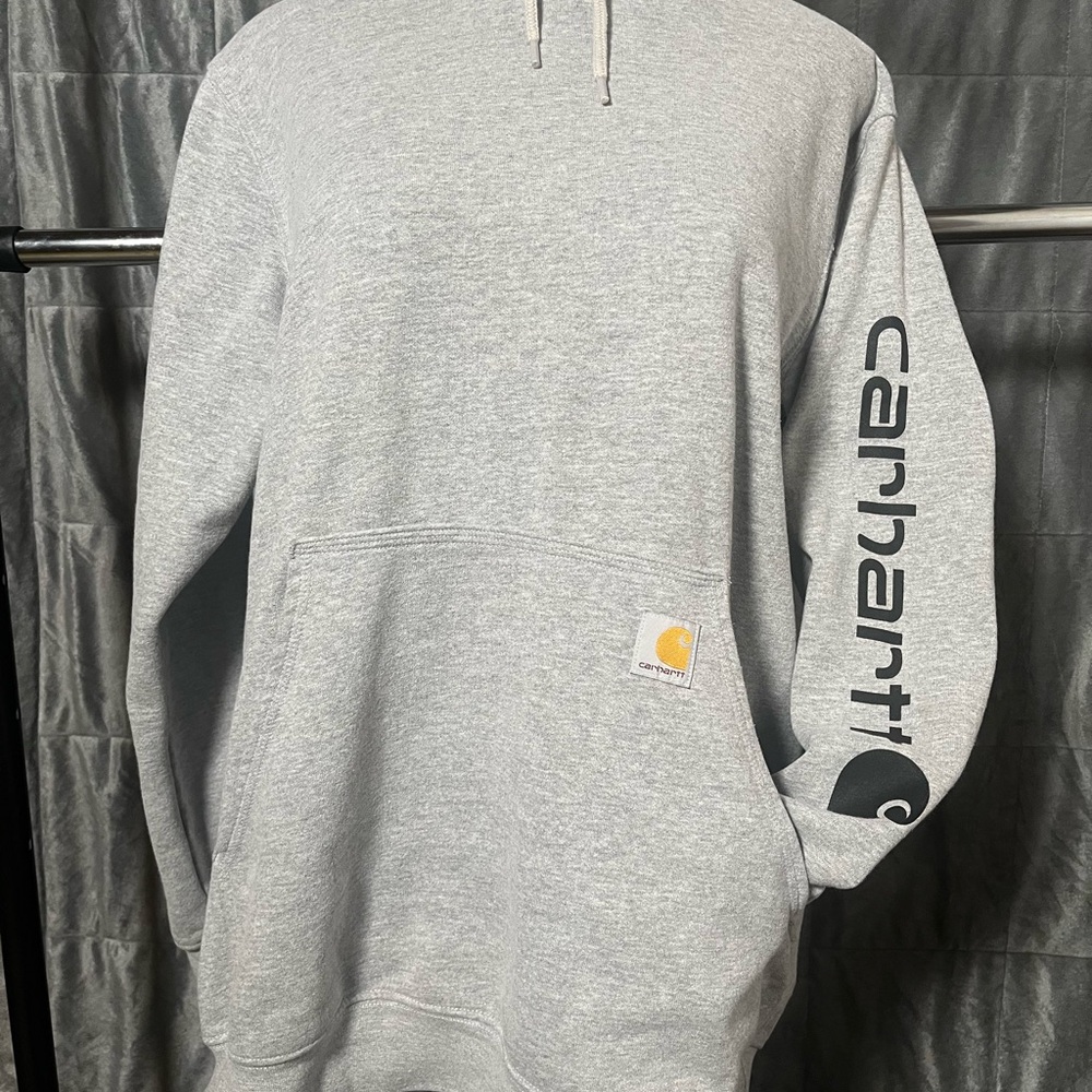 Carhartt Light Gray Sweatshirt with Logo